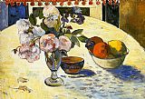 Flowers in a Fruit Bowl by Paul Gauguin